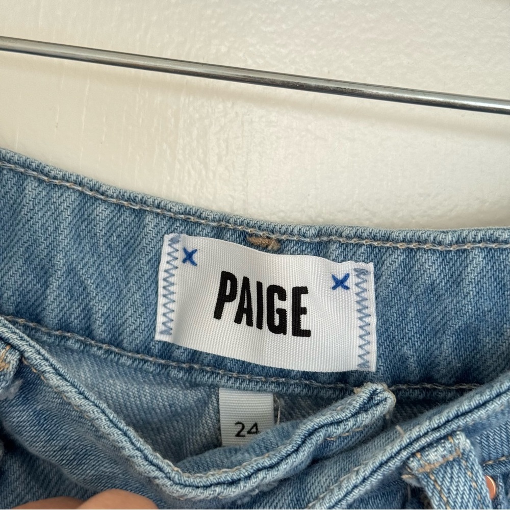 PAIGE Harper Light Blue Flare Jeans - Picture 4 of 7